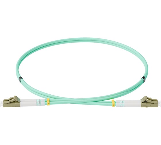 Изображение товара Патч-корд оптический ONTEK дуплексный, LC-LC, UPC, 5.0 м., OM3, LSZH, бирюзовый ONTEK.PCO-5.0-DPC.MM.UPS.LL.OM3