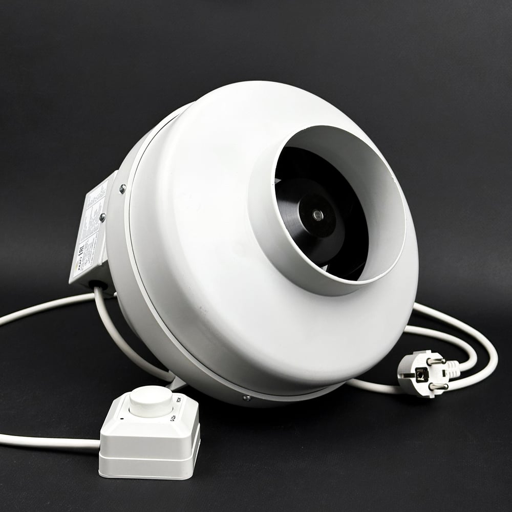 Изображение товара Канальный вентилятор KRAFTAIR ВКК-125EC с регулятором скорости