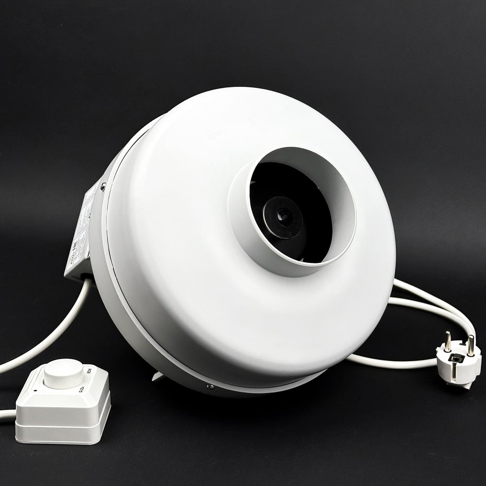 Изображение товара Канальный вентилятор KRAFTAIR ВКК-100EC с регулятором скорости