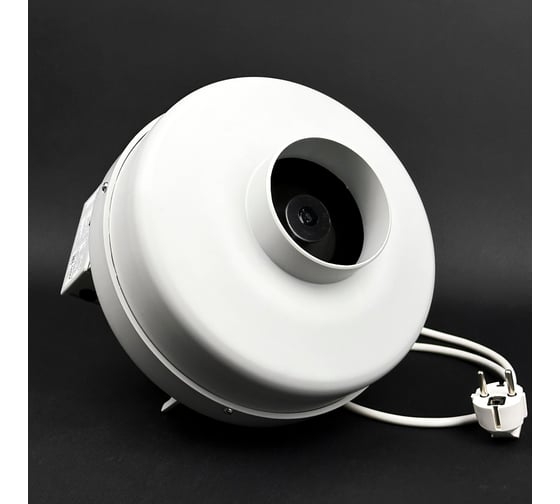 Изображение товара Вентилятор канальный KRAFTAIR ВКК-100 EC круглый, для круглых воздуховодов диаметром 100 мм ВКК-100EC+вилка