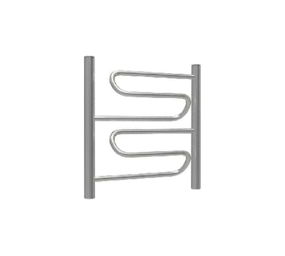 Изображение товара Полотенцесушитель ТЕРМОДИЗАЙН нерж. W (лесенка) W=500,H=500 (2 перекладины) 1/2в.р. ТЕРМО ДИЗАИН TDW001