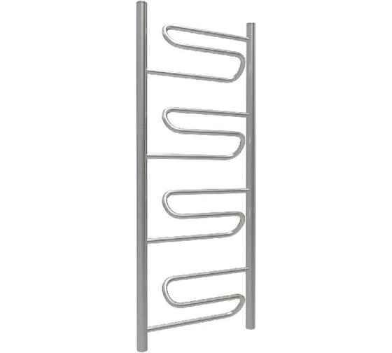 Изображение товара Полотенцесушитель ТЕРМОДИЗАЙН нерж. W (лесенка) W=500, H=1200 (4 перекладины) 1/2в.р. ТЕРМО ДИЗАИН TDW005