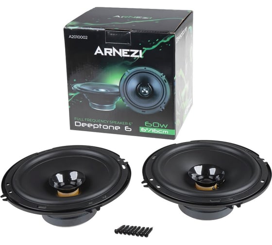 Изображение товара Колонки ARNEZI Deeptone 6, 16 см широкополосные, 2шт, 16 см (6 дюймов), Max Вт A2010002