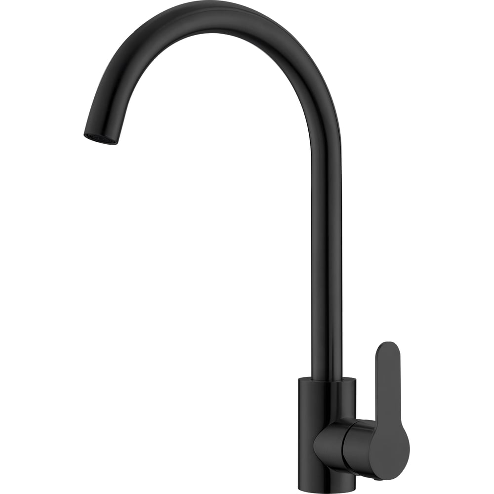 Изображение товара Смеситель для кухни ESKO черный K1004 однорычажный с поворотным изливом