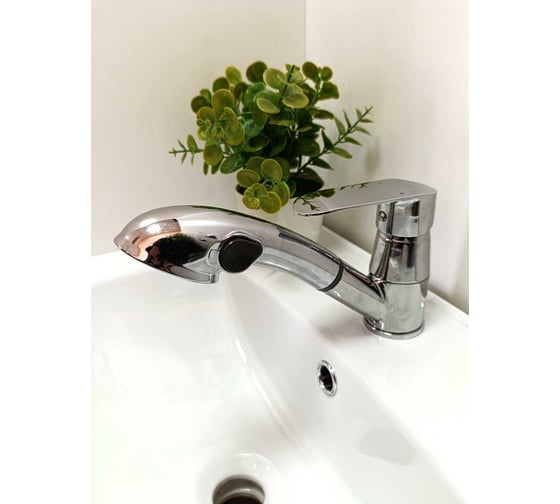 Изображение товара Смеситель для кухни (мойки) INGROSSO  600-224 Cesare выдвижная лейка, 40 картридж, шпилька УТ-00051157