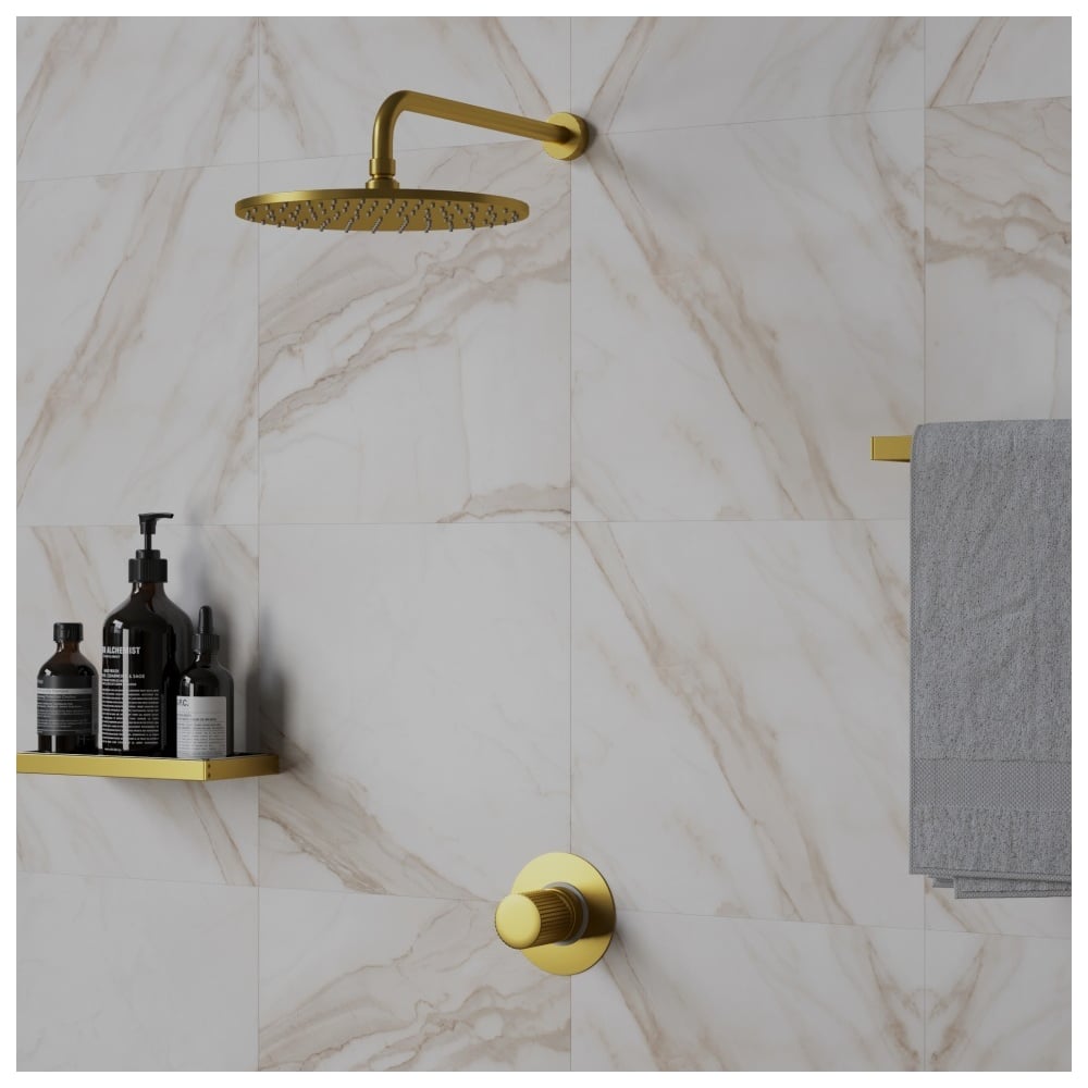 Изображение товара Верхний душ Paini 50PJ759TT25 круглый латунь золото 250 мм