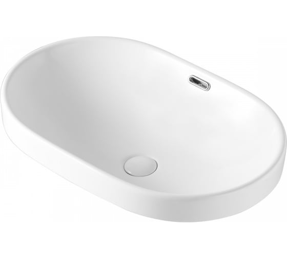 Изображение товара Раковина встраиваемая Agger санфарфор, белый глянец ASB02600