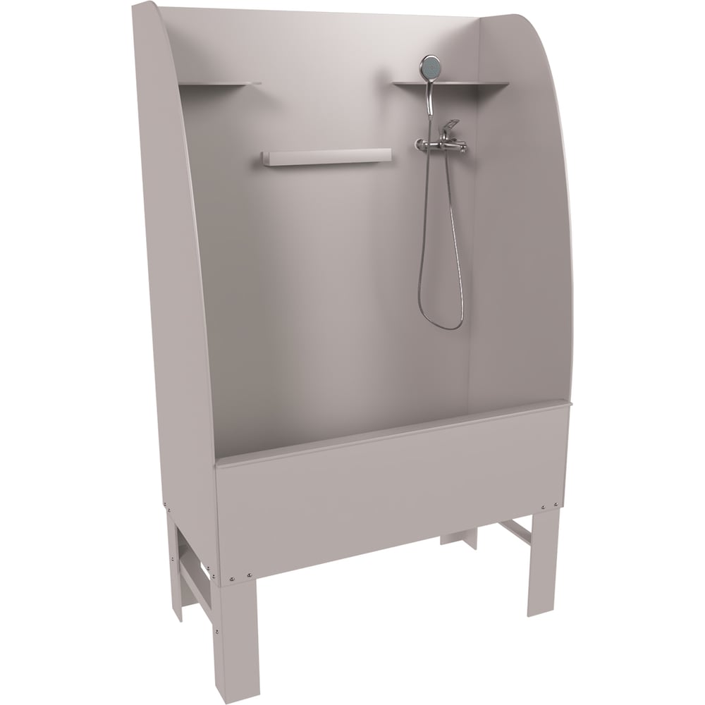 Изображение товара Мойка Экосети Washing 9.0 MEW9 с смесителем, прямоугольная, серый полипропилен