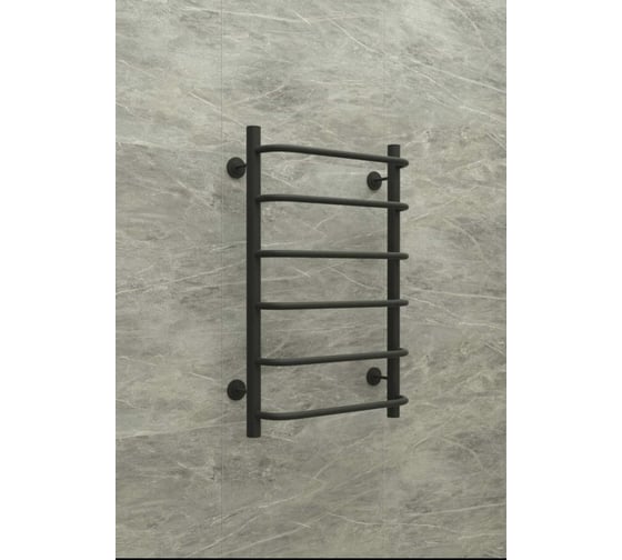 Изображение товара Полотенцесушитель стальной ТЕРМОДИЗАЙН N Steel (лесенка) W=500,H=600 (6 перекладин) 1/2 в.р. черный бархат ТЕРМО ДИЗАИН TDNSt002BV
