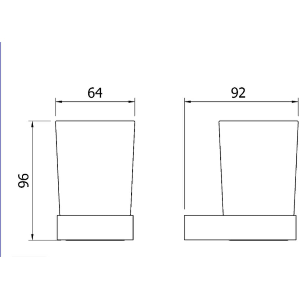 Изображение товара Стаканчик для зубных щеток NOFER Corinto глянцевый 16931.B