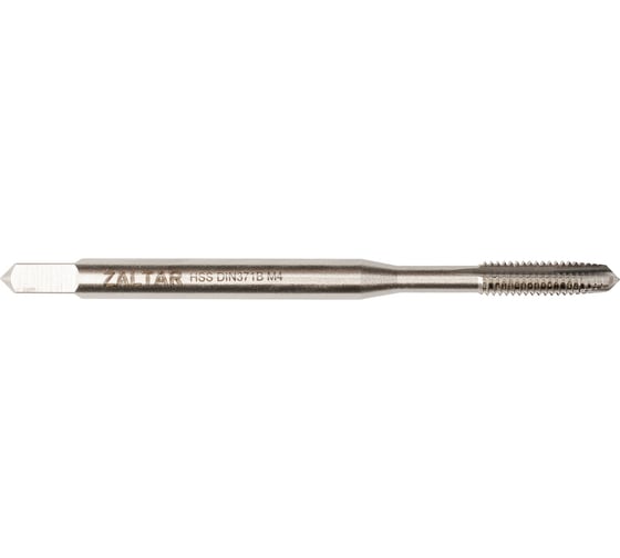 Изображение товара Метчик машинный ZALTAR HSS, DIN 371, Тип B, M4x0.7 ZA-10302