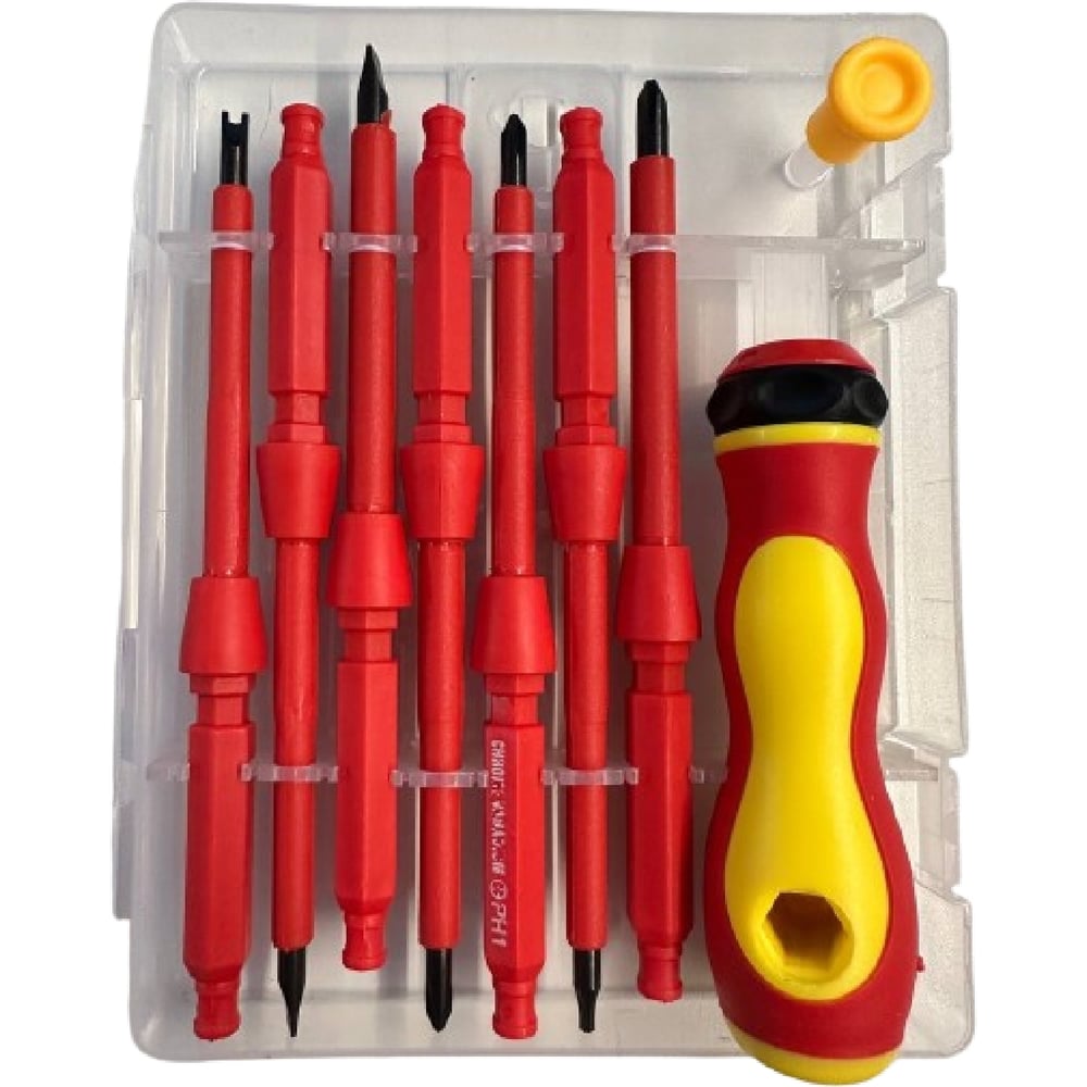 Изображение товара Набор диэлектрических отверток Turbosky DO71 737 - 7 шт. с магнитными наконечниками