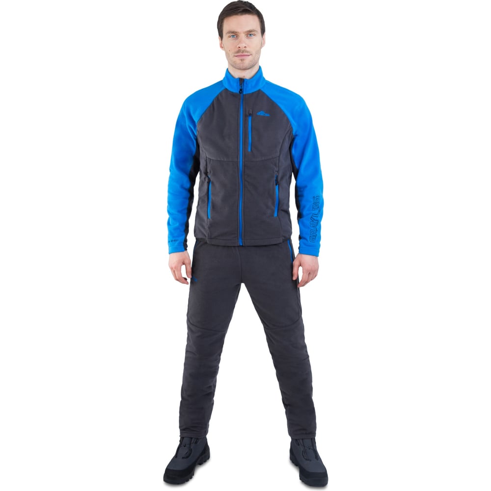 Изображение товара Костюм GRAYLING Адмирал флис для мужчин в серо-синем цвете