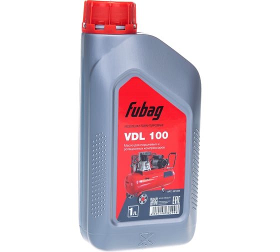 Изображение товара Масло для поршневых компрессоров 1 л VDL 100 Fubag 991899