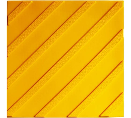 Изображение товара Тактильная плитка ПластФактор ПВХ Диагональный риф 300x300x5,5 мм (поворот) 25 шт, 4630027116475