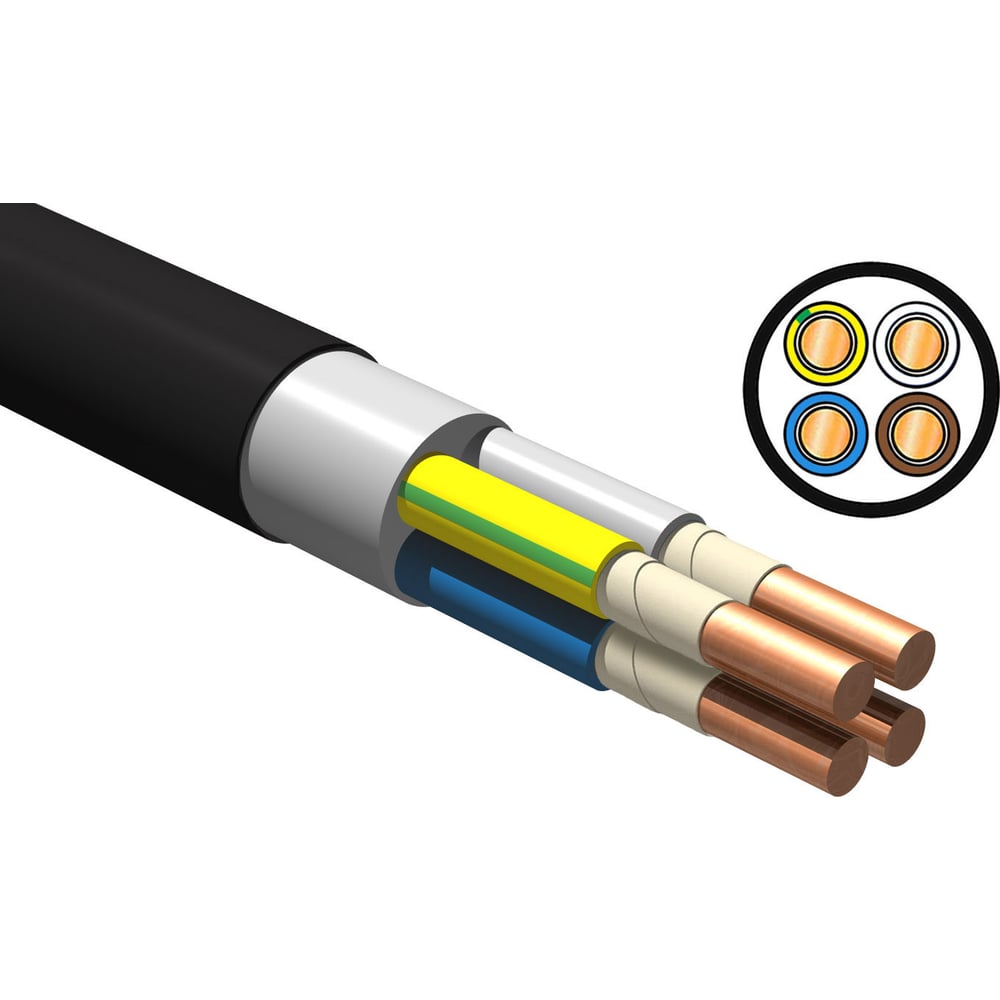 Изображение товара Кабель iTOK ППГнг(А)-HF 4x4 ГОСТ 50 метров для внутренней электропроводки
