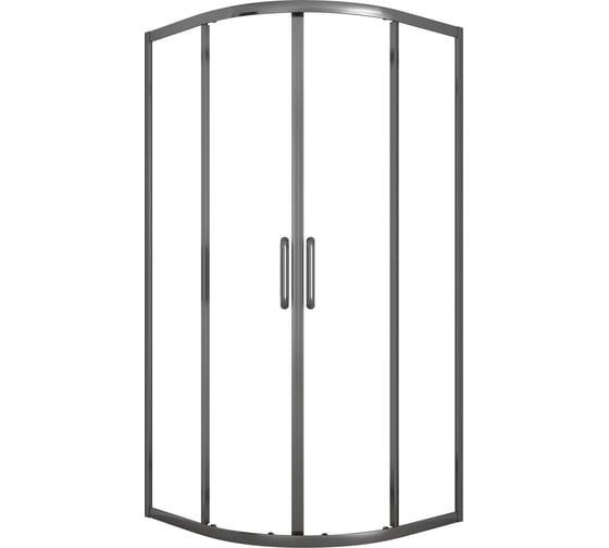 Изображение товара Душевое ограждение TOKITO WARUSAWA 90x90 полукруг, вороненая сталь, TOK-WARU-90RDGM