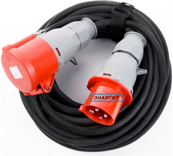 Изображение товара Удлинитель шнур ЭНАРГИТ 380 Вольт, КГ 4х1,5 ГОСТ, 50 метров, КГ415-50-1-44