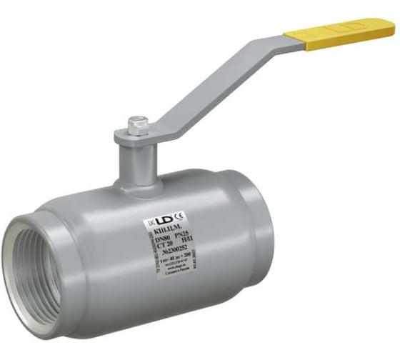 Изображение товара Кран шаровой полнопроходной LD PRIDE КШЦМ из стали 20 Ду65 Ру2,5МПа 13300650252MULD000000000