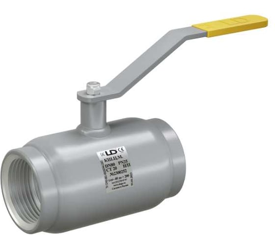 Изображение товара Кран шаровой полнопроходной LD PRIDE КШЦМ из стали 20 Ду32 Ру4,0МПа 13300320402MULD000000000