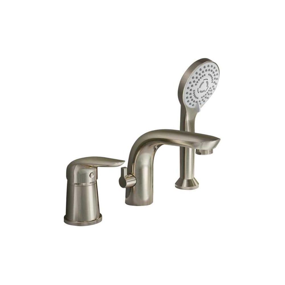 Изображение товара Смеситель на борт ванны ORANGE Otto никель M22-333ni