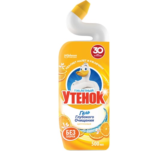 Изображение товара Средство для уборки туалета ОФИСМАГ ТУАЛЕТНЫЙ УТЕНОК Цитрусовый, 500мл 00733 600329
