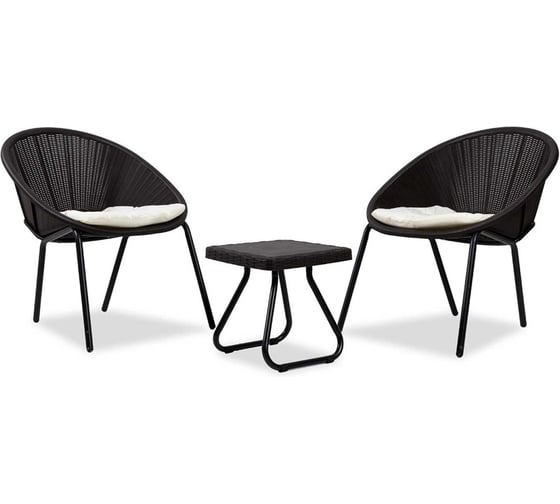 Изображение товара Набор садовой мебели СпрингХауз (два кресла, столик) Springhouse Andria, черный DS29BL