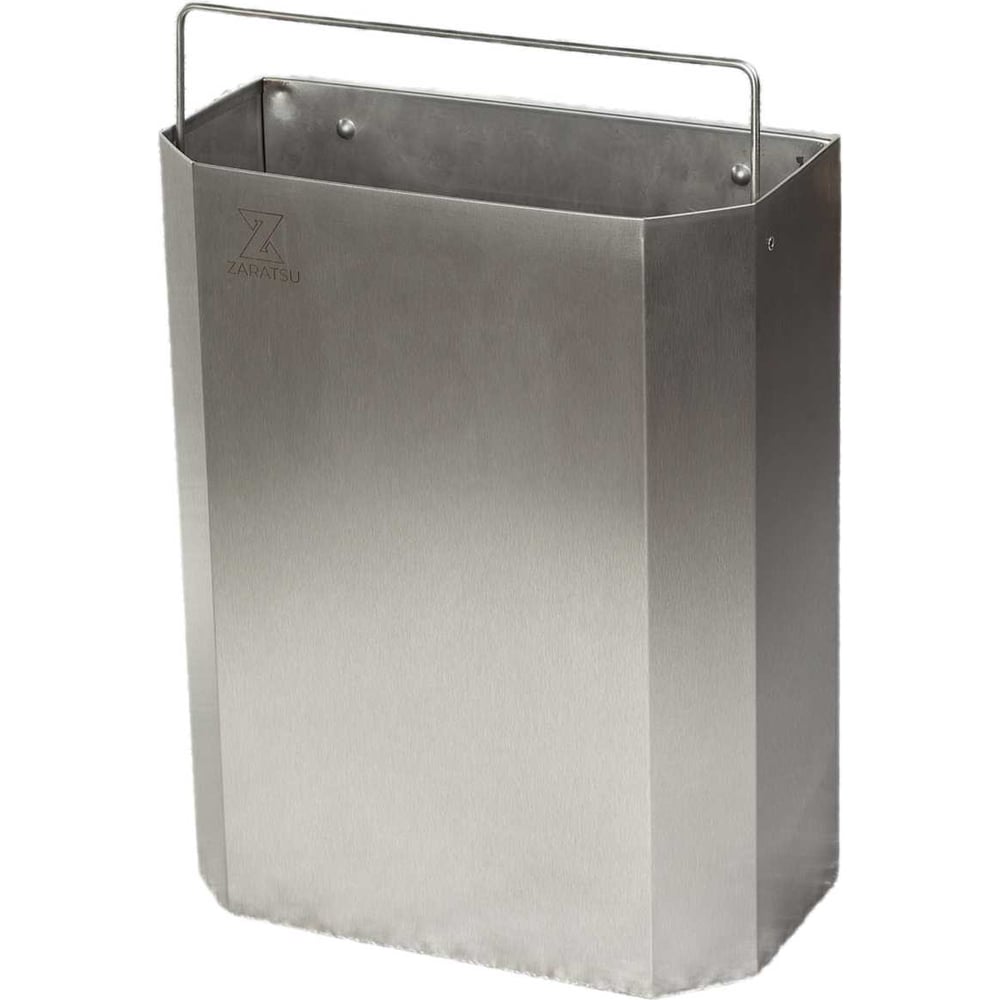 Изображение товара Мусорная корзина ZARATSU Z-A8/12 из нержавеющей стали 25 л настенная и стильная
