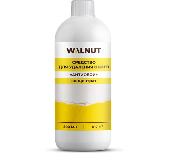 Изображение товара Средство для удаления обоев WALNUT "Антиобои" концентрат, 500 мл WLN0798