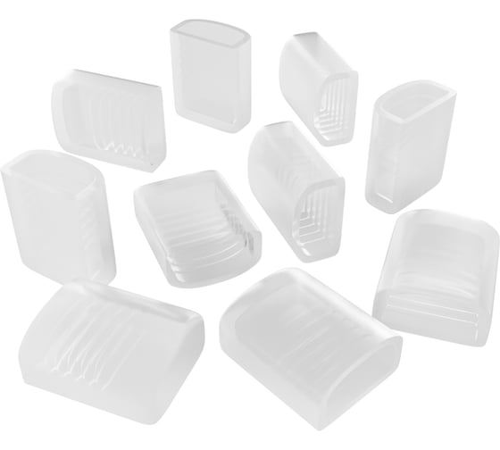 Изображение товара Комплект заглушек для светодиодной ленты Apeyron COB 220В-driverless, 10 шт, (для 10-110/111/112) 09-14 09-146