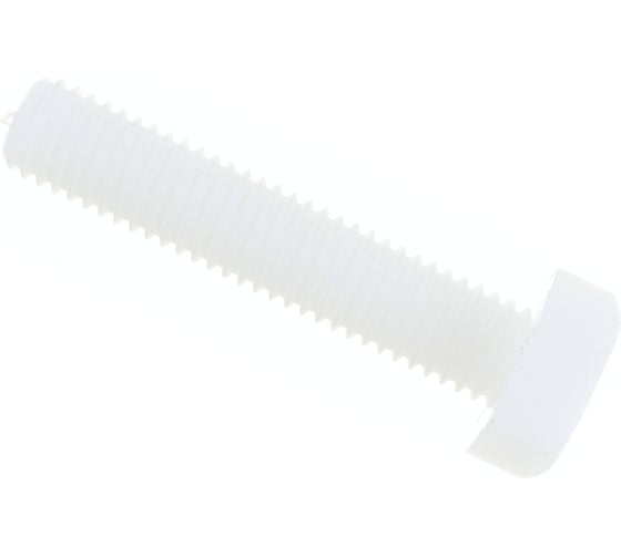 Изображение товара Болт с шестигранной головкой DINFIX DIN 933, полн. резьба, полиамид (пластик), М8x40, 10 шт. 00-00001253