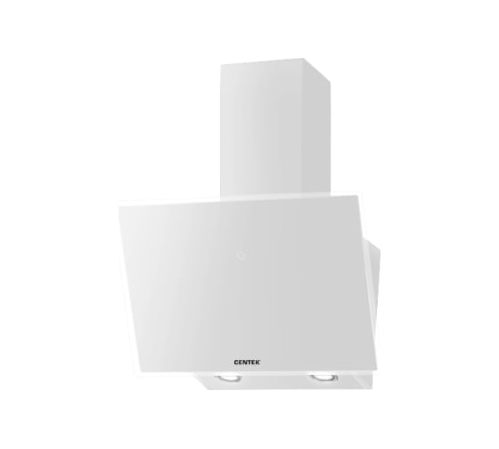 Изображение товара Наклонная вытяжка Centek ширина 60 см, 1000 м3/час (233 Вт), 3 скор, LED, сенсор CT-1829-60 White