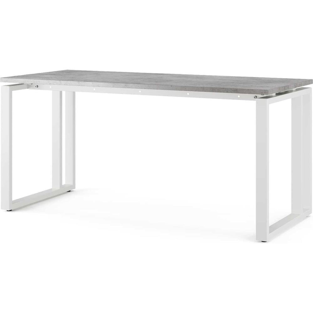 Изображение товара Стол офисный Kobor O2-160/70 белый чикаго бетонняется современный письменный стол