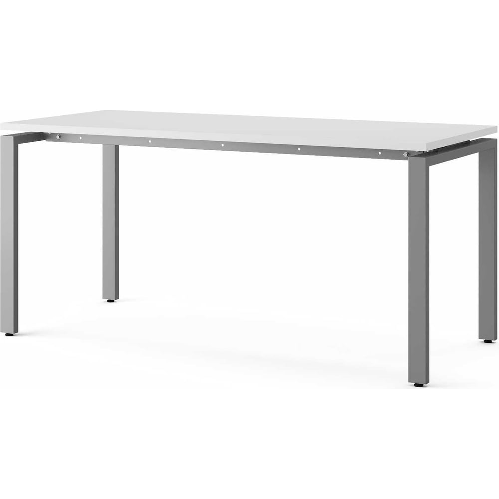 Изображение товара Офисный стол Kobor P-160/70 aluminum/premium современный письменный стол