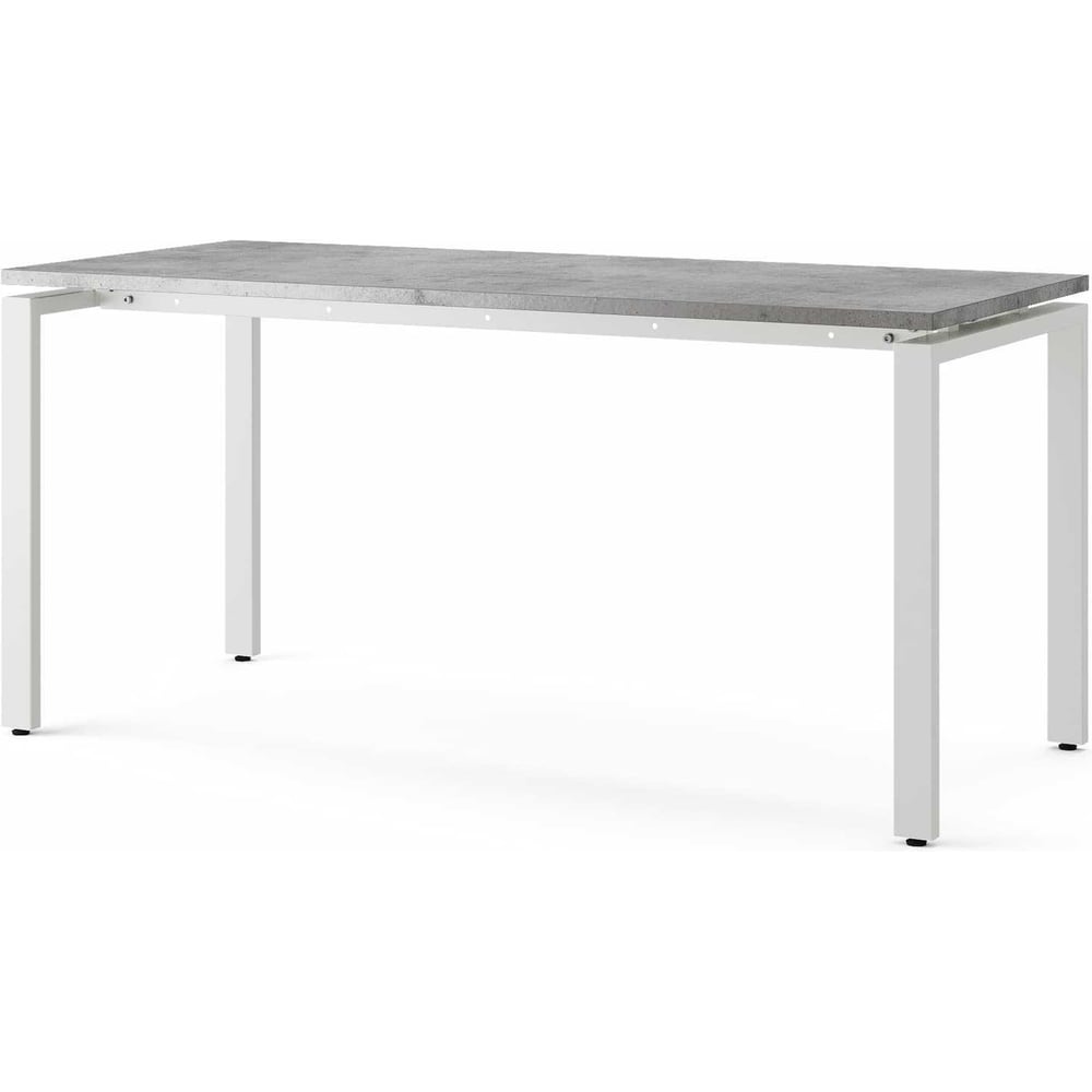 Изображение товара Стол офисный Kobor P-140/70 белый муар/бетон чикаго