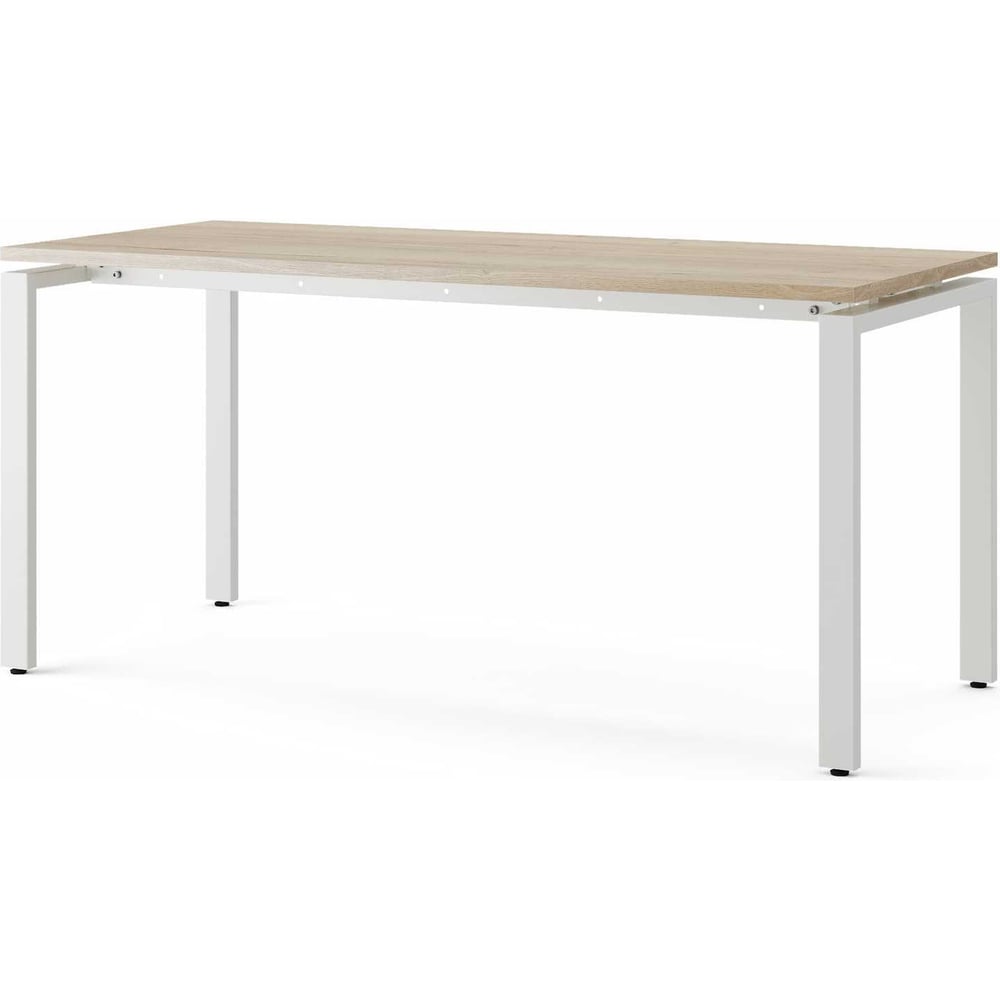 Изображение товара Стол офисный Kobor P-160/70 белый/натуральный дуб