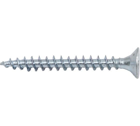 Изображение товара Саморез КРЕП-КОМП белый цинк, POZY, 4х35, 80 шт. бд435мф