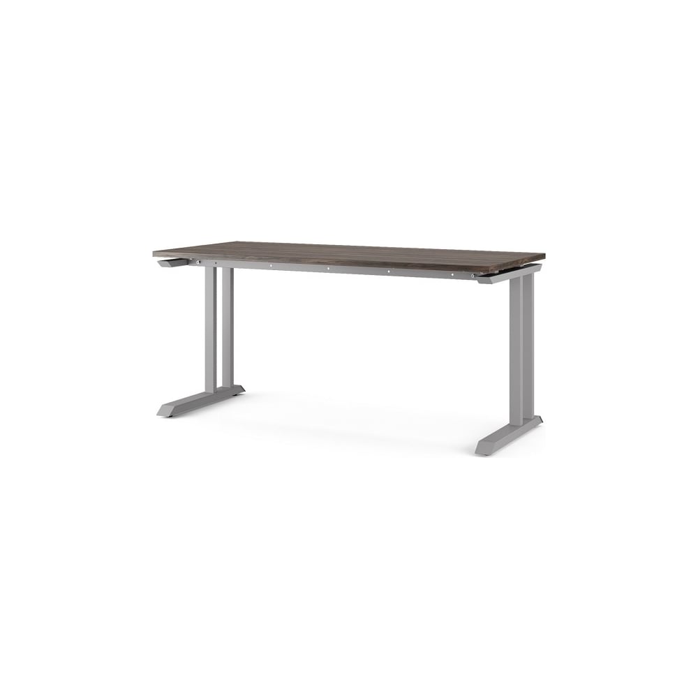 Изображение товара Офисный стол Kobor L1-140/70 дуб чарльстон с алюминиевыми элементами