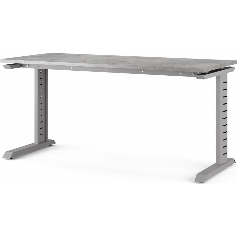 Стол офисный Kobor L2-140/70 aluminum/chicago 212320