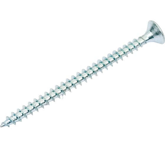 Изображение товара Саморез КРЕП-КОМП белый цинк, POZY, 6х80, 10 шт. бд680мф