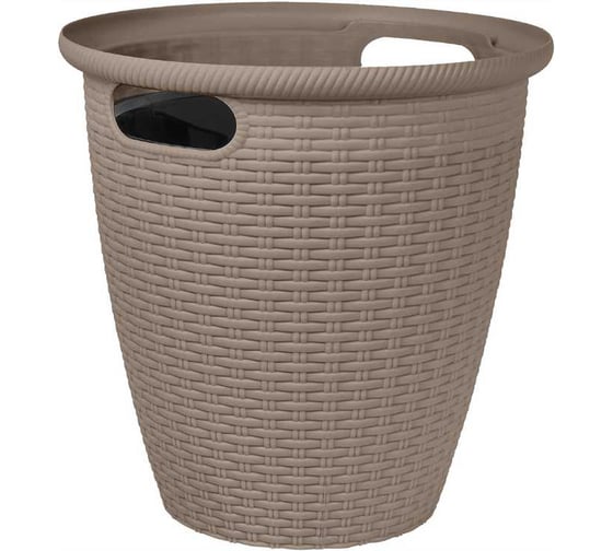 Изображение товара Кашпо напольное Ingreen Rattan, с внутренним горшком, 30 л, французский платан 272734