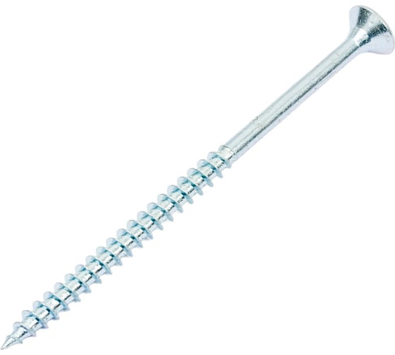 Изображение товара Саморез КРЕП-КОМП белый цинк, POZY, 6х100, 10 шт. бд6100мф