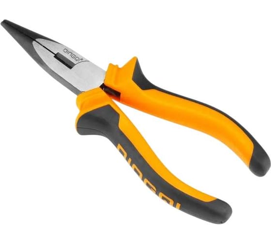 Изображение товара Тонконосы-длинногубцы DINGQI 200 мм удлиненные, прорезиненные ручки 23108