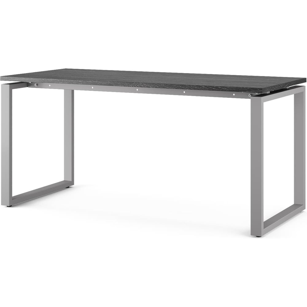 Изображение товара Офисный стол Kobor O1-140/70 из ЛДСП и металла, современные черные и алюминиевые оттенки Изображение товара Офисный стол Kobor O1-140/70 из ЛДСП и металла, современные черные и алюминиевые оттенки