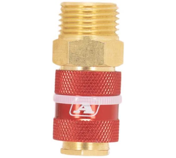 Изображение товара Штуцер профессиональный Aurora мама с наружной резьбой 1/2M, латунь, блистер 1шт 39231