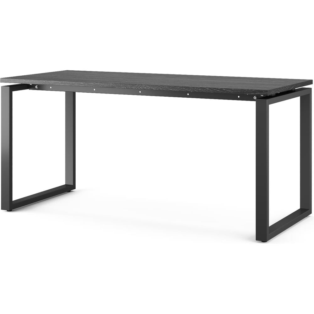 Изображение товара Стол офисный Kobor O1-140/70 черный с дубом черным и муаром, современный письменный стол