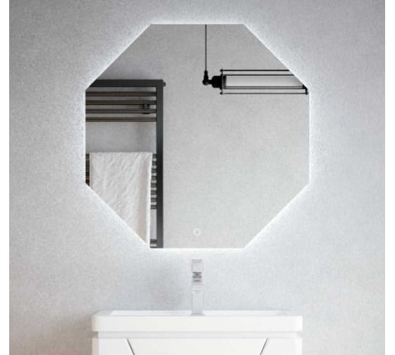 Изображение товара Зеркало Corozo LED Каре 700x700 V, 8 граней, сенсор SD-00000962