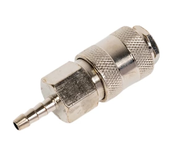 Изображение товара Штуцер Aurora мама ёлка d.6мм F, никелированная сталь, уп. 1шт 39254