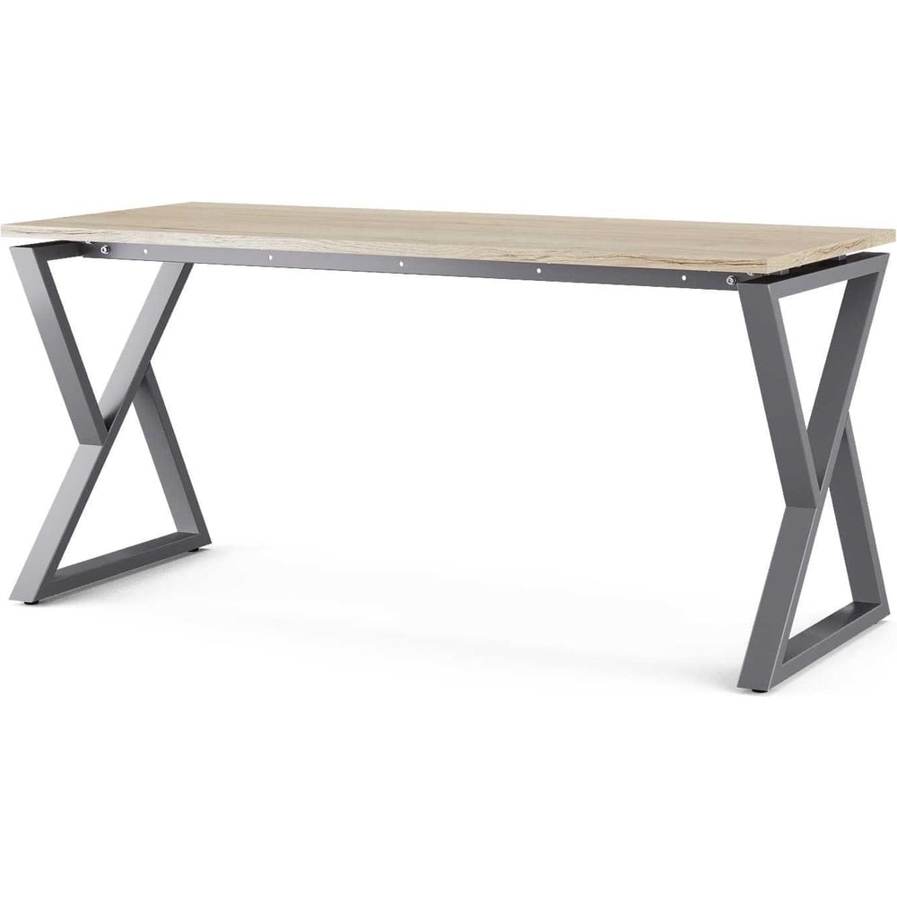 Изображение товара Офисный стол Kobor W-140/70 графит натуральный современный письменный стол