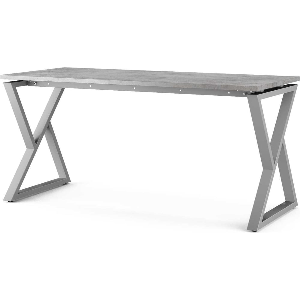 Стол офисный Kobor W-140/70 aluminum/chicago 211488